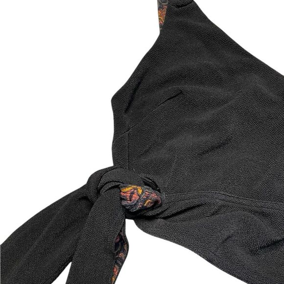 Free People Tops Free People Paisley Pop Cropped Black Tank Top Black Size Small - Picture 6 of 10